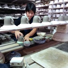Thailändisches Keramik Saucen Set 19,5x19,5x9cm