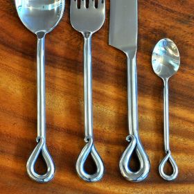 Cutlery set stainless steel elephants design