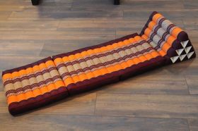 Thai triangle cushion blossoms orange 3 mats size L