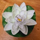 Flowers artificial flowers lotus water lily, large 18cm white