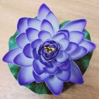 Flowers artificial flowers lotus water lily, large 18cm purple