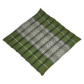 Pillows Thai seat cushion mat flowers pattern green 35x35cm