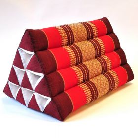 Pillows Thai triangle cushion flowers red 50x35x30cm